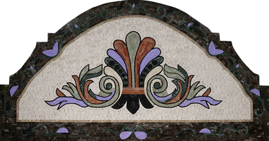 Mosaic Artwork - Arched Geometric Design