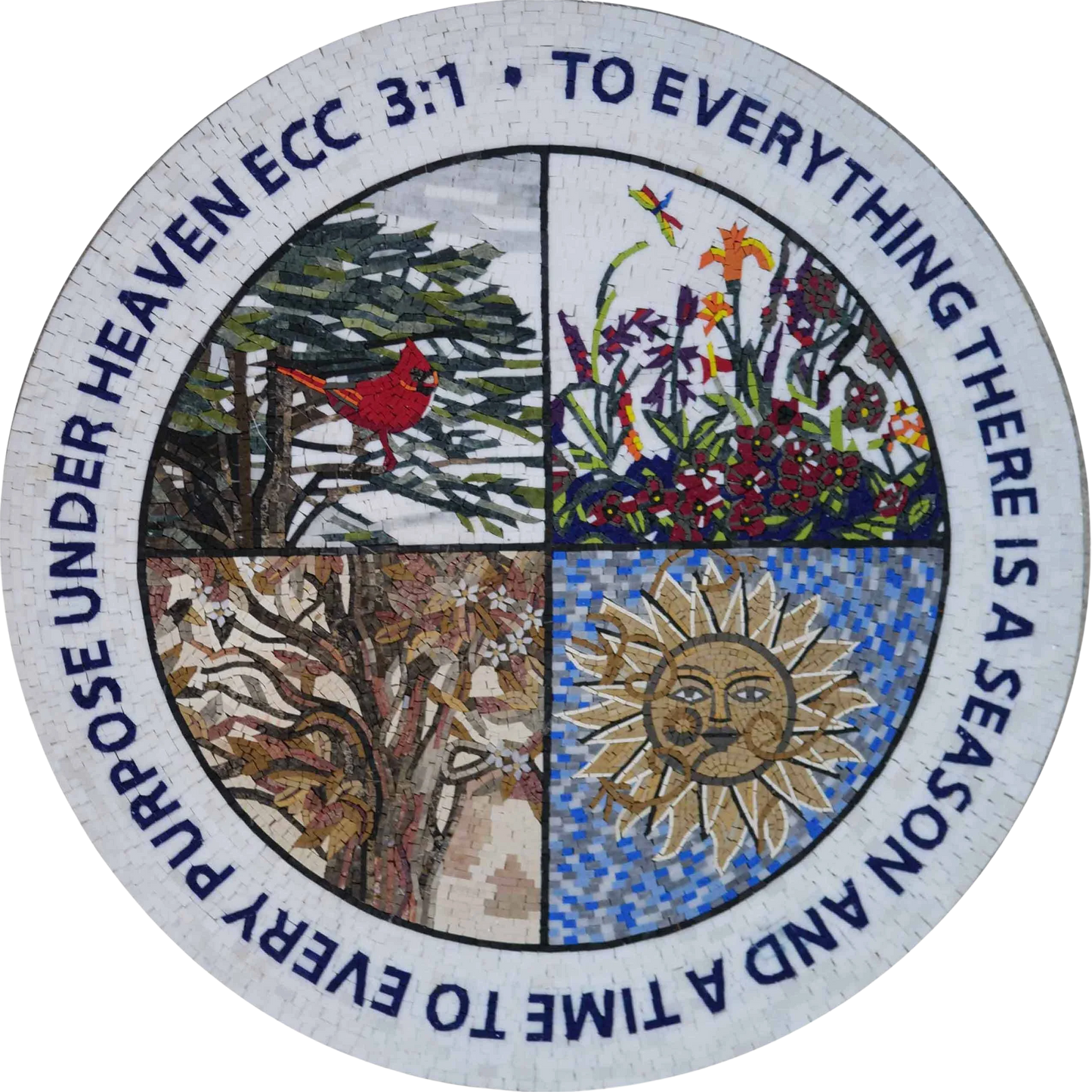 Mosaic Artwork - The Seasonal Clock