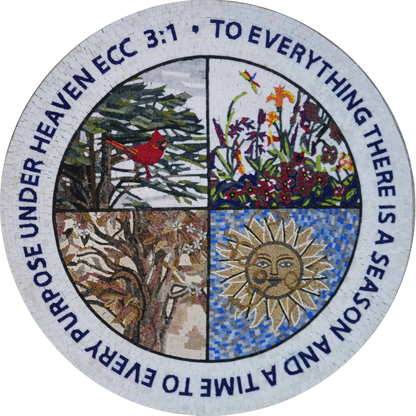 Mosaic Artwork - The Seasonal Clock