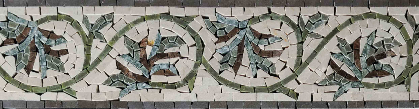 Mosaic Border - The Green Leaves