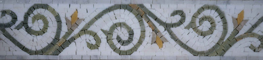 Mosaic Border - Twisting Flowers