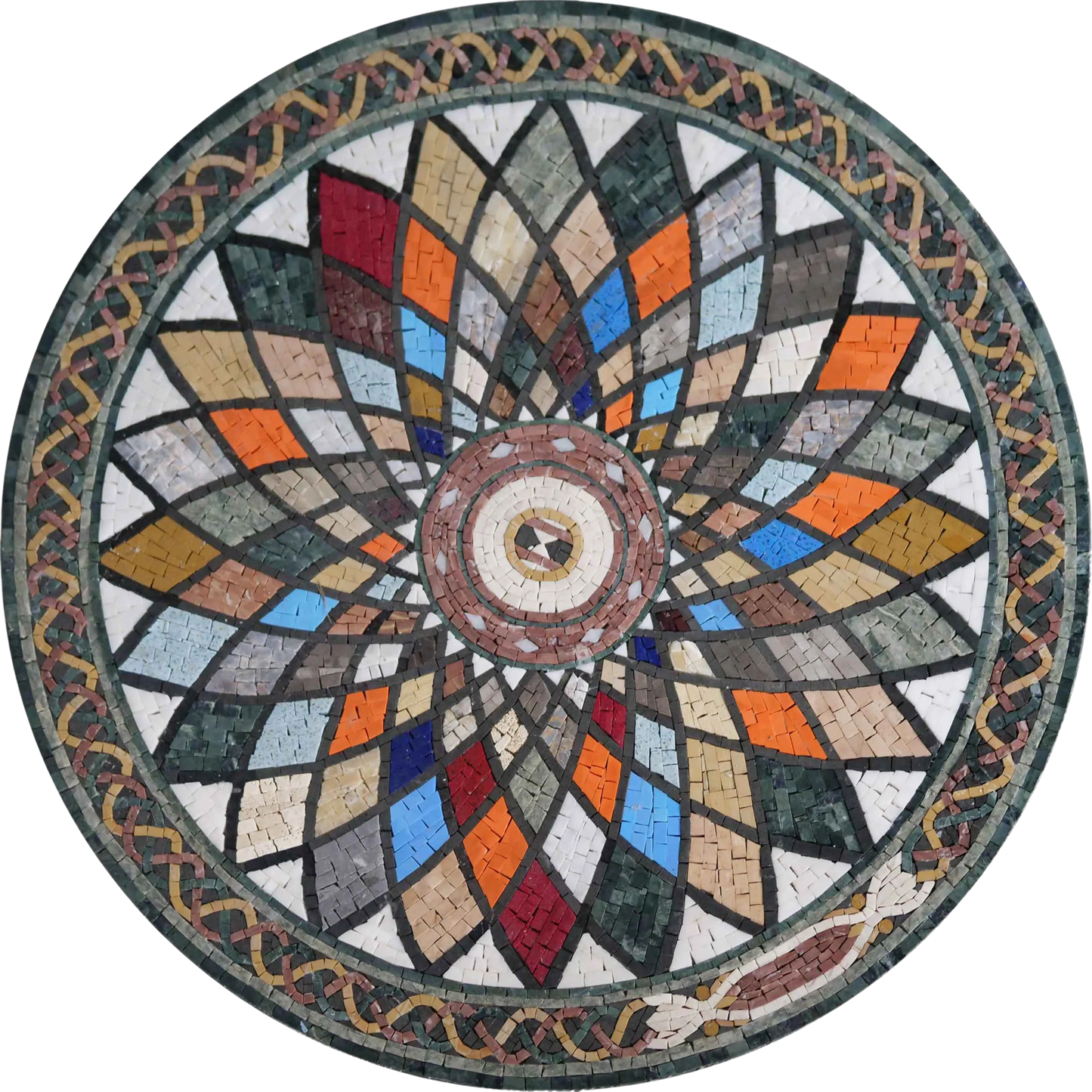 Mosaic Medallion - Multicolor Marble Art