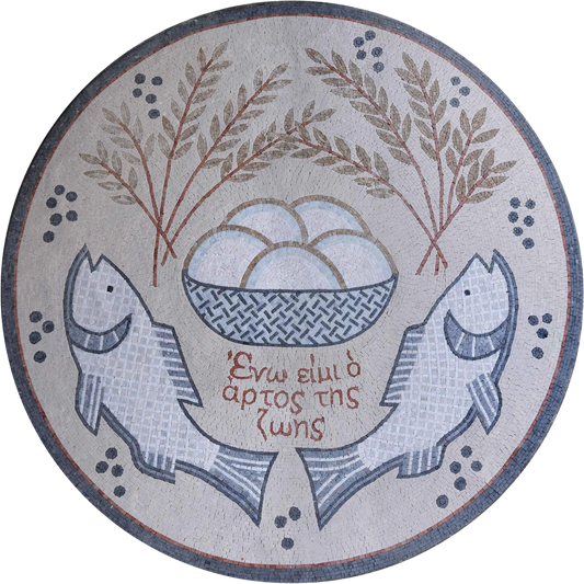 Mosaic Medallion - Religious Symbols