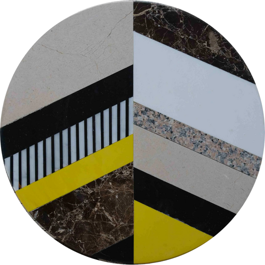 Mosaic Medallion - Yellow Stones