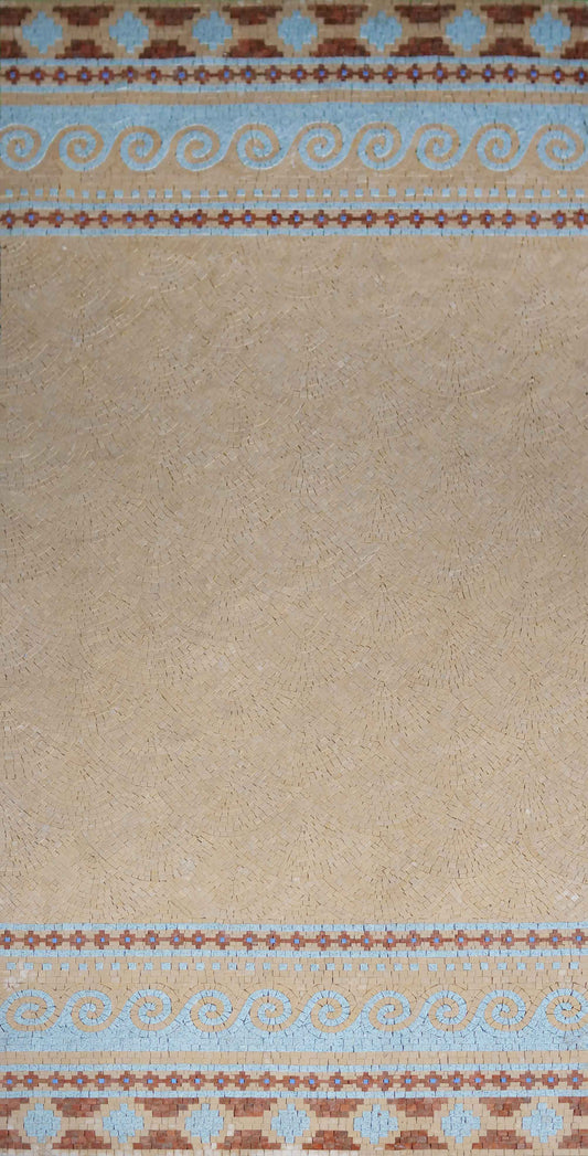 Mosaic Rug - Greek Border Carpet