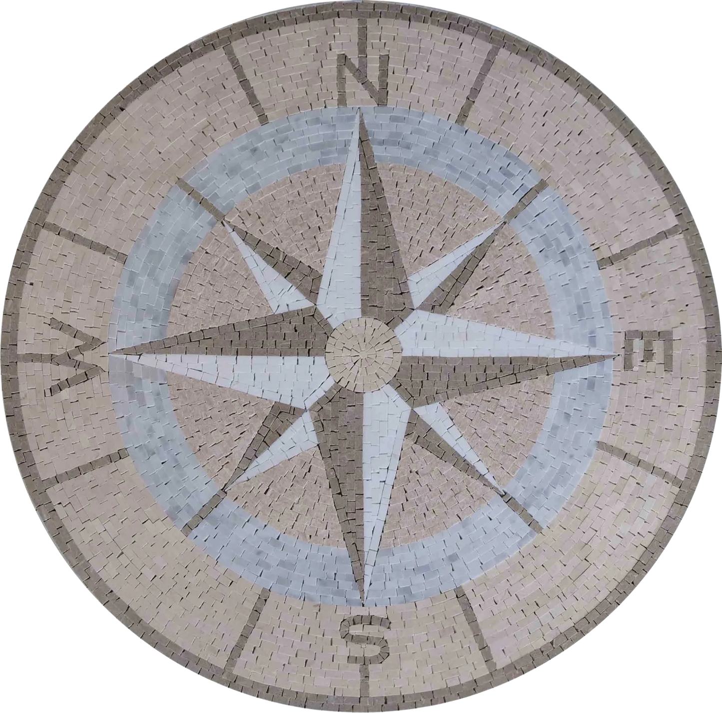Mosaic Tile Art - The Compass