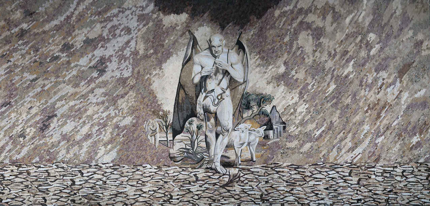 Mosaic Wall Art - Lucifer & Sheeps