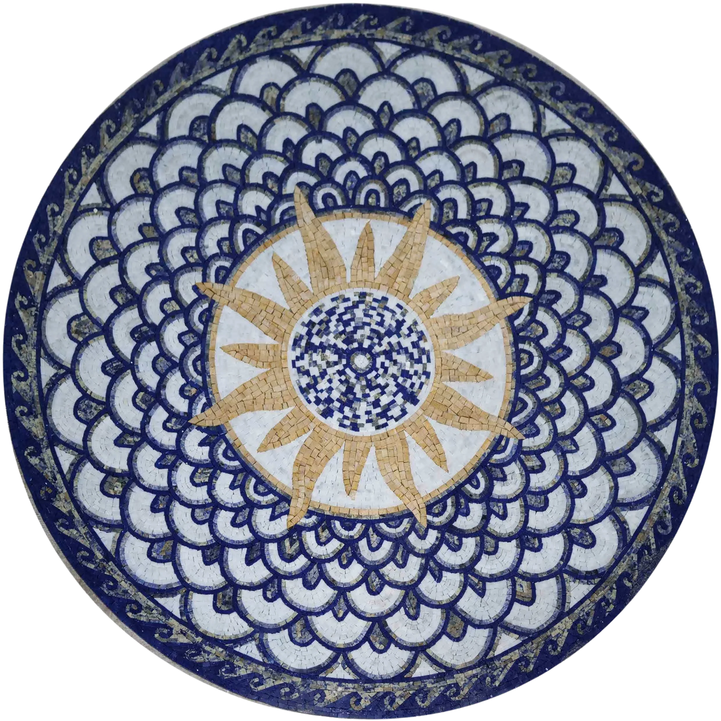 Mosaic Wall Art - Medallion Sun