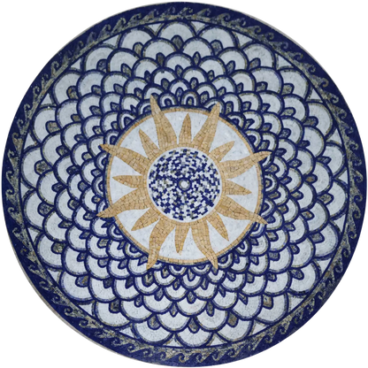Mosaic Wall Art - Medallion Sun