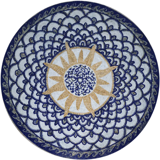 Mosaic Wall Art - Medallion Sun