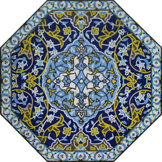 Mosaic Wall Art - Octagon Geometric Design