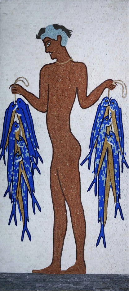 Ancient Mosaic - A Man's Hunt