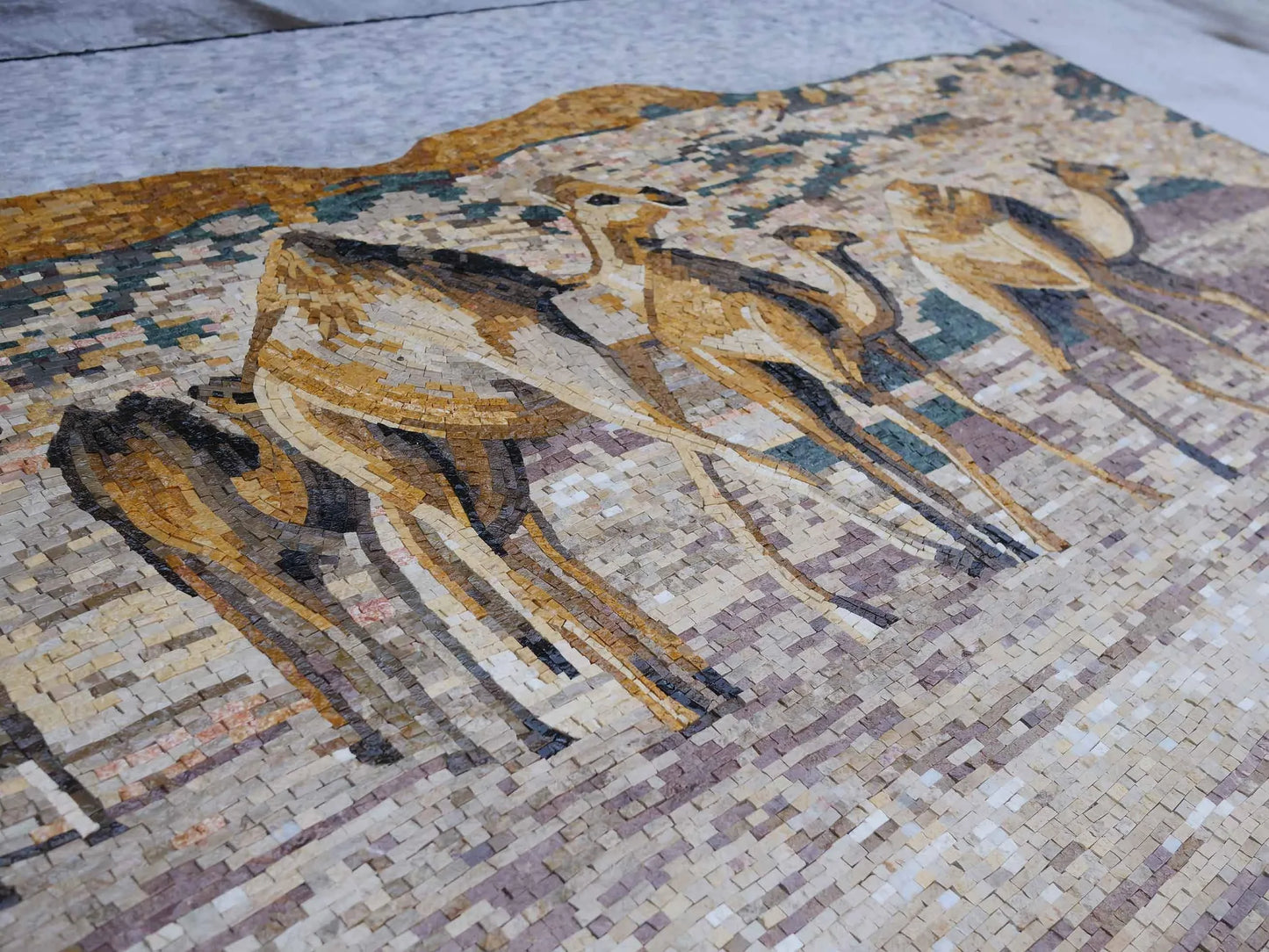 A Flock of Camels Mosaic Art