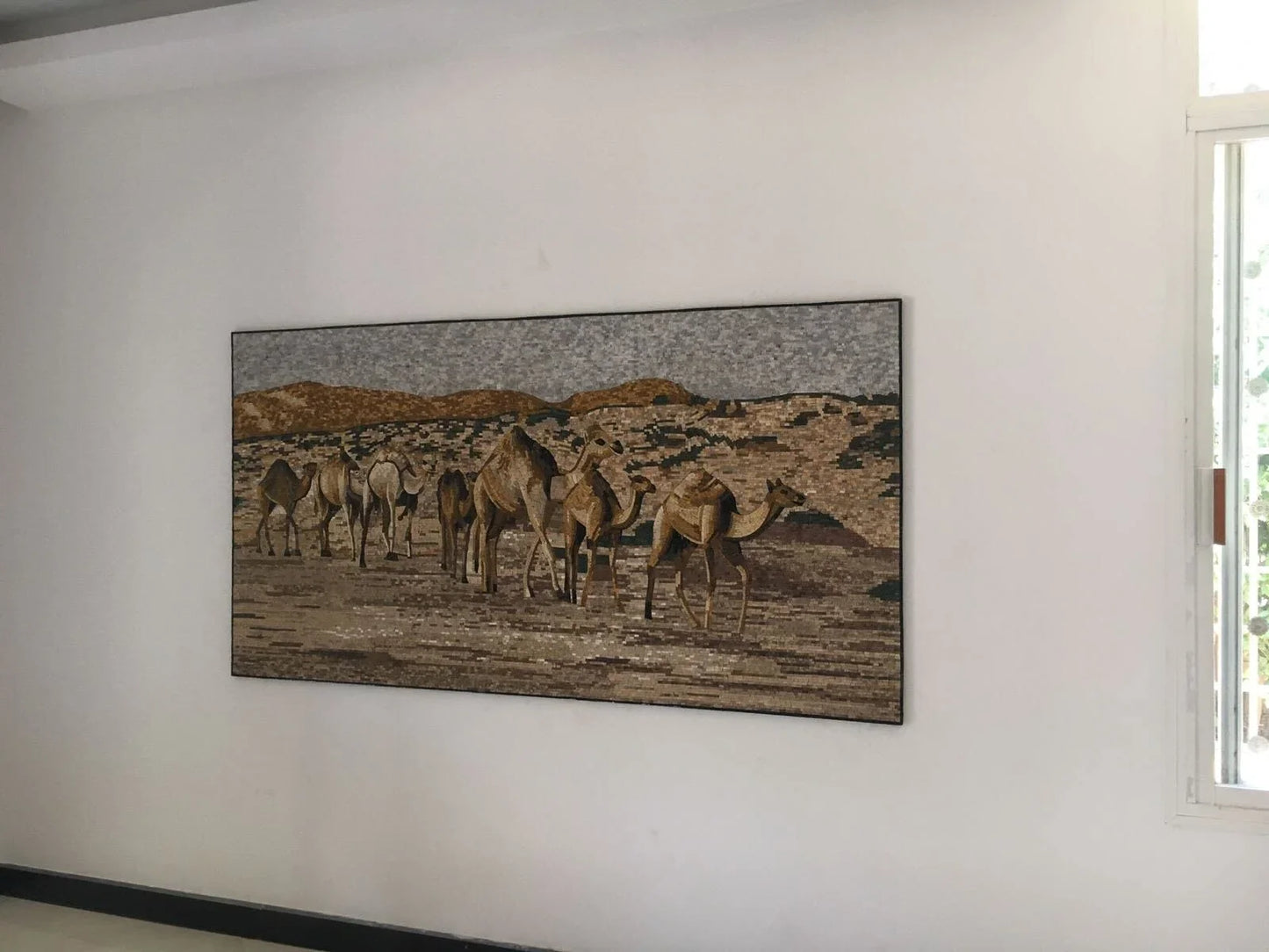 A Flock of Camels Mosaic Art