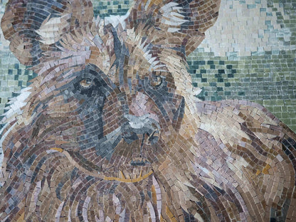 African Wild Dog - Mosaic Art