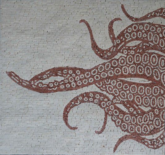 Nautical Mosaic - Brown Tentacles