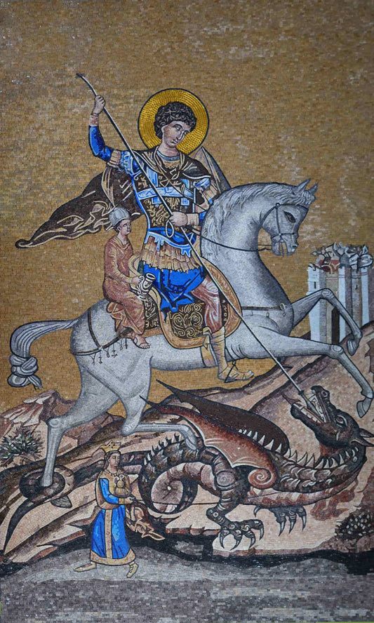 Religious Mosaic Art - Saint George