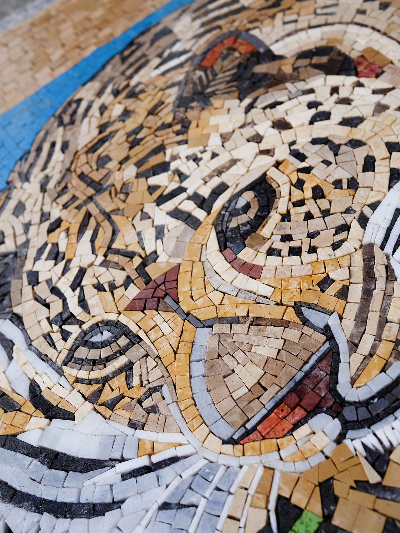 The Perched Leopard Animal Mosaic Wild Art