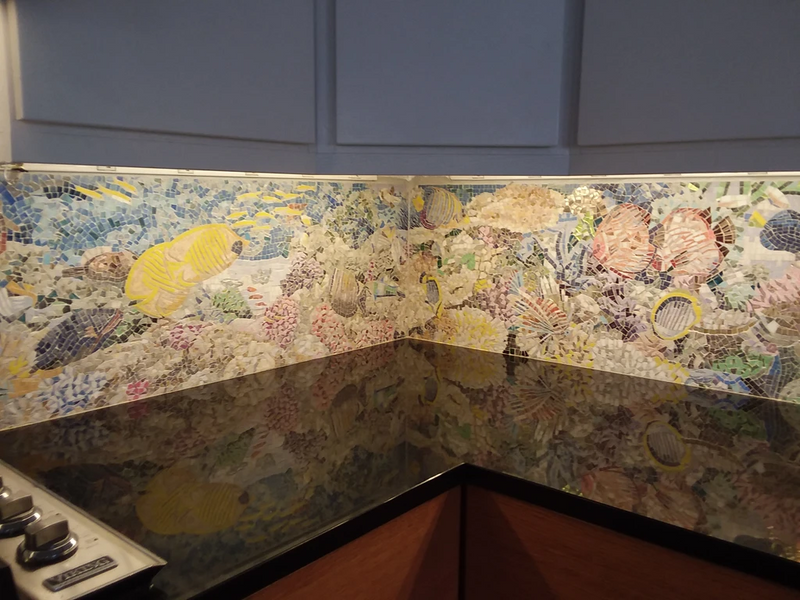 Nautical Mosaic Accent - Coral Bay