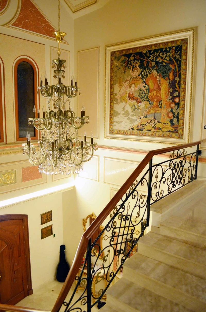 Three Angels in the Garden of Eden Handmade Mosaic