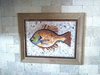 Cute Fish Marble Mosaic Art