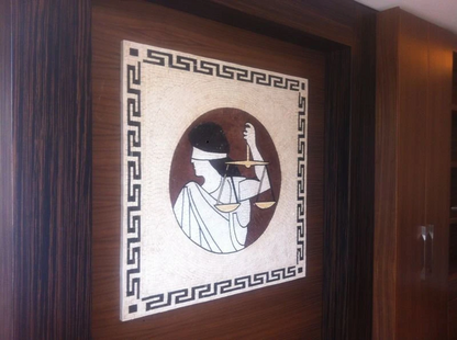 Lady Justice Mosaic Accent