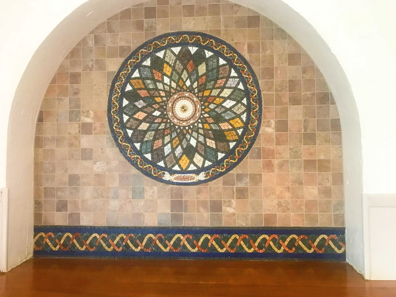 Round Marble Mosaic Art - Falak