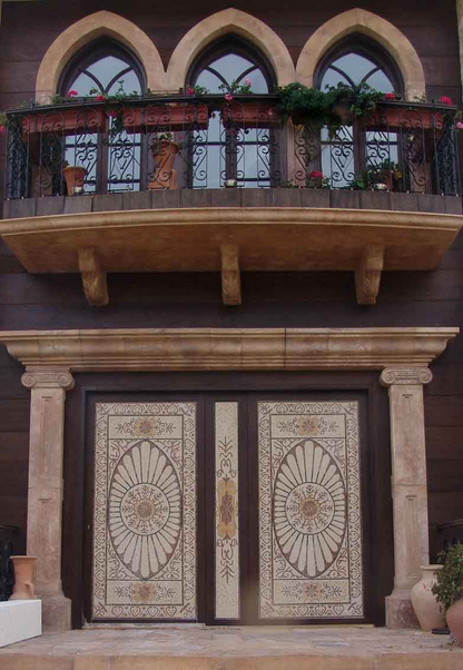 Handmade Mosaic Art Tile Rug Insert