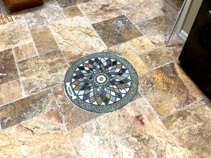 Round Marble Mosaic Art - Falak