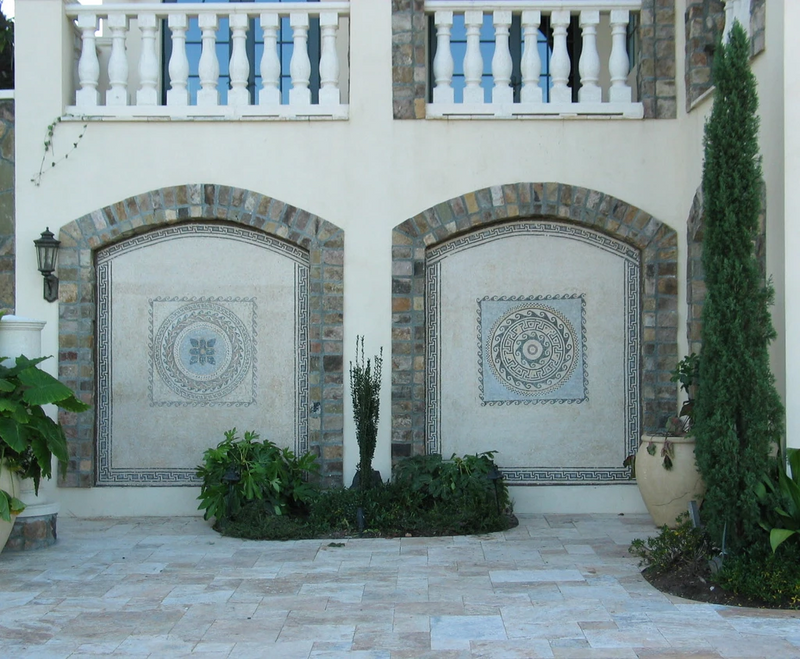 Greco-Roman Floral Mosaic - Dela