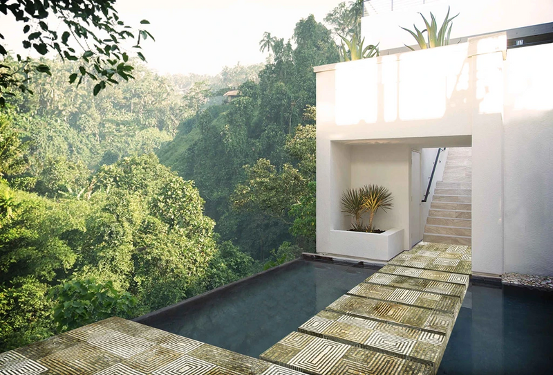 Rectangular Spiral Pattern-Geometric Mosaic