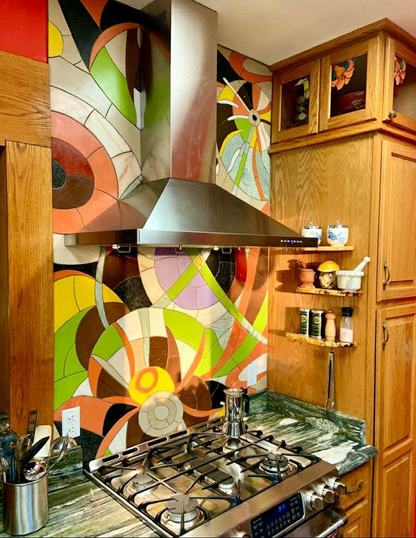 Abstract Mosaic Art - Circular Designs