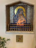 Virgin Mary & Jesus - Religious Mosaic Art