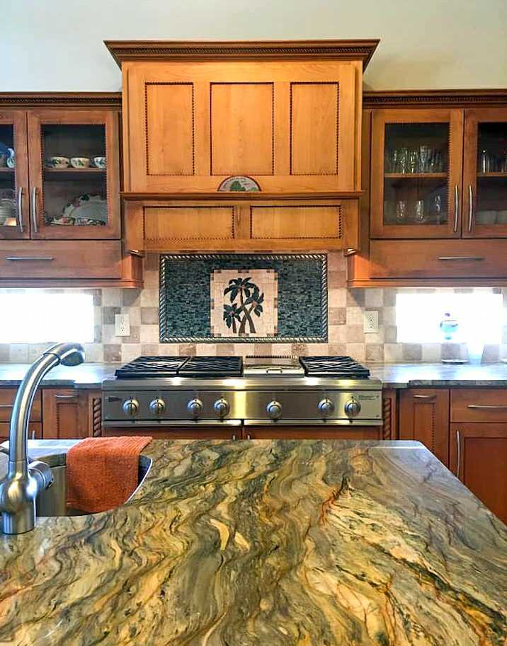 Mosaic Wall Art - Pietradura Arecaceae