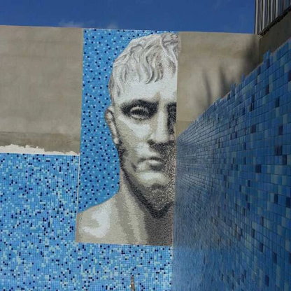 Bonaparte Glass Mosaic Mural Handmade