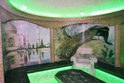 Mosaic Art - Peacock on a rock