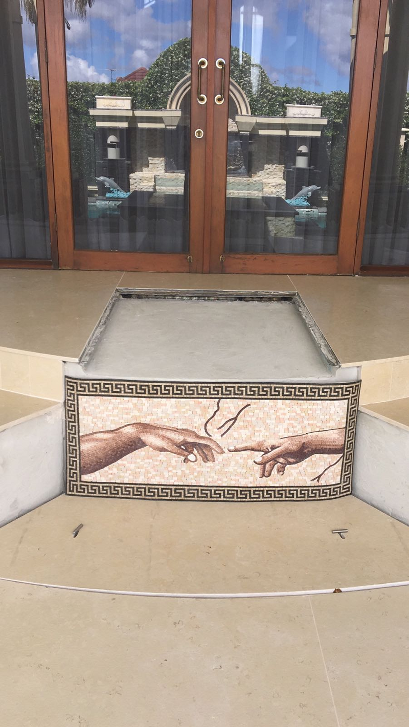 Mosaic Wall Art - The Creation Of Adam