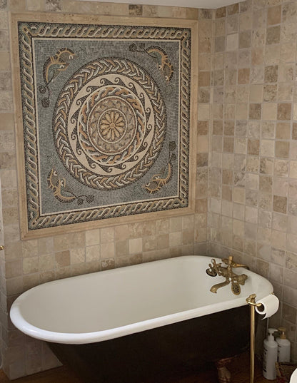 Nautical Design Mosaic Stone Art