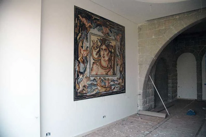 Artemis Virgin Goddess of the hunt Mosaic