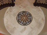 Waterjet Marble Art Piece Medallion Inlay - Galileo Mosaic