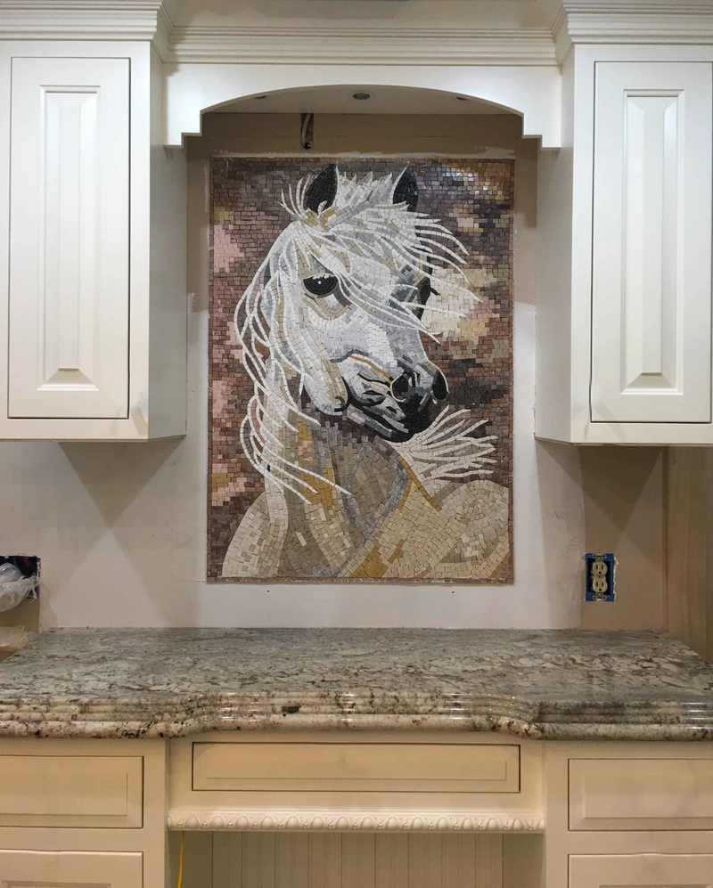 Creamy Natural Tone - White Horse Mosaic