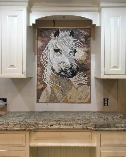 Creamy Natural Tone - White Horse Mosaic