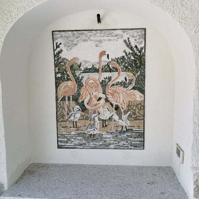 Animal Mosaic Designs - Pink Flamingo