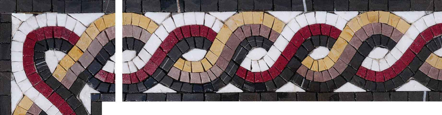 Geometric Mosaic Corner - The Rope Iii