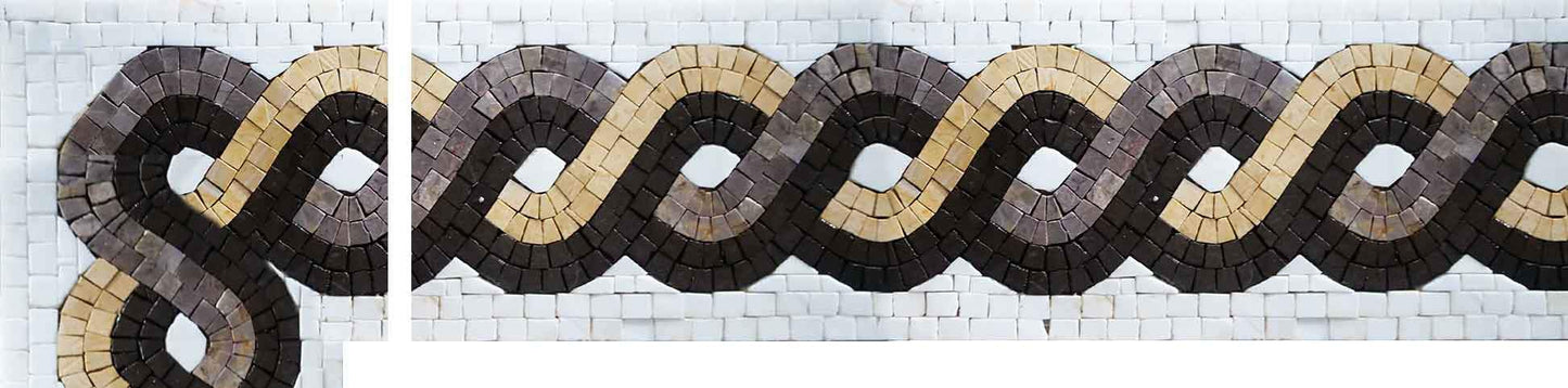 Geometric Mosaic Corner - The Rope V