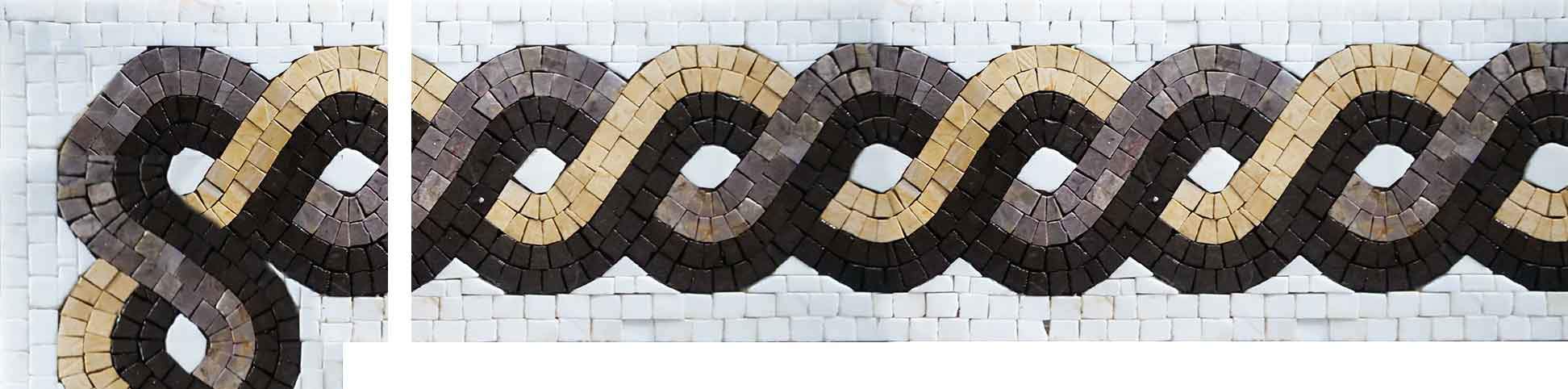 Geometric Mosaic Corner - The Rope V