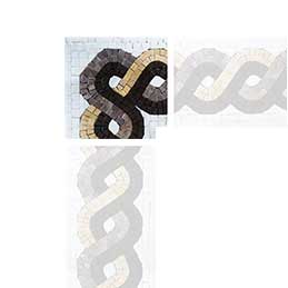 Geometric Mosaic Corner - The Rope V