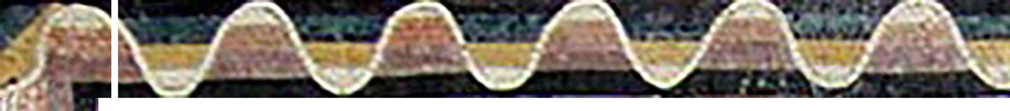 Mosaic Corner - Wavy Ovals