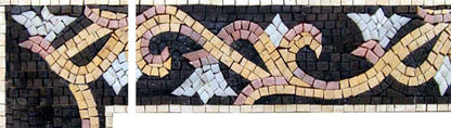 Mosaic Flowers Corner Art