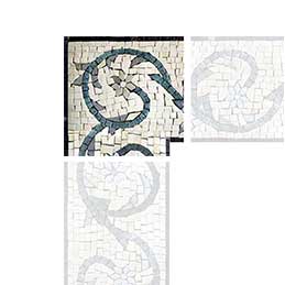 Stone & Bloom: Floral Corner Marble Mosaics